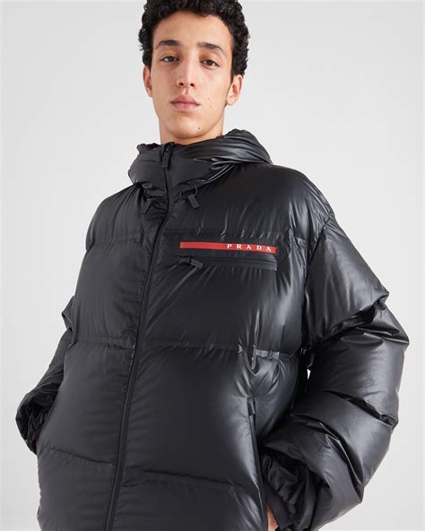 mens hooded padded prada jacket owen|prada hooded jacket.